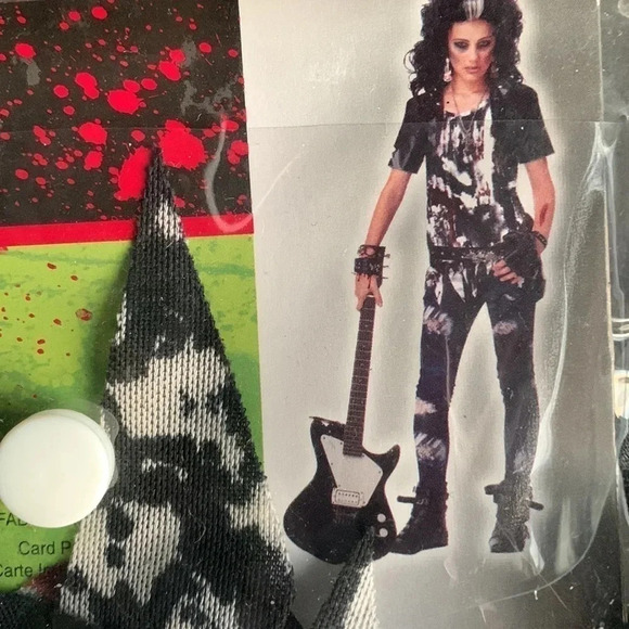 Rocked Out Zombie Halloween Costume Junior size Large - Picture 6 of 7